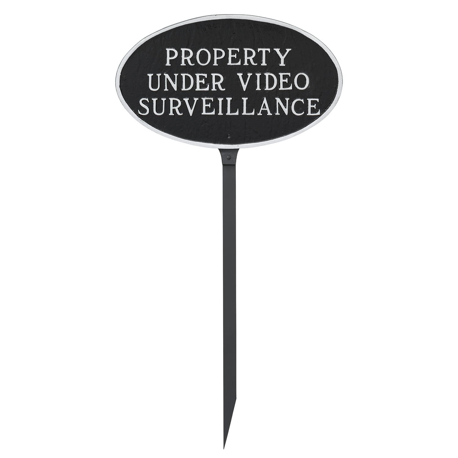 Montague Metal Products Property Under Video Surveillance Statement Garden Sign & Reviews